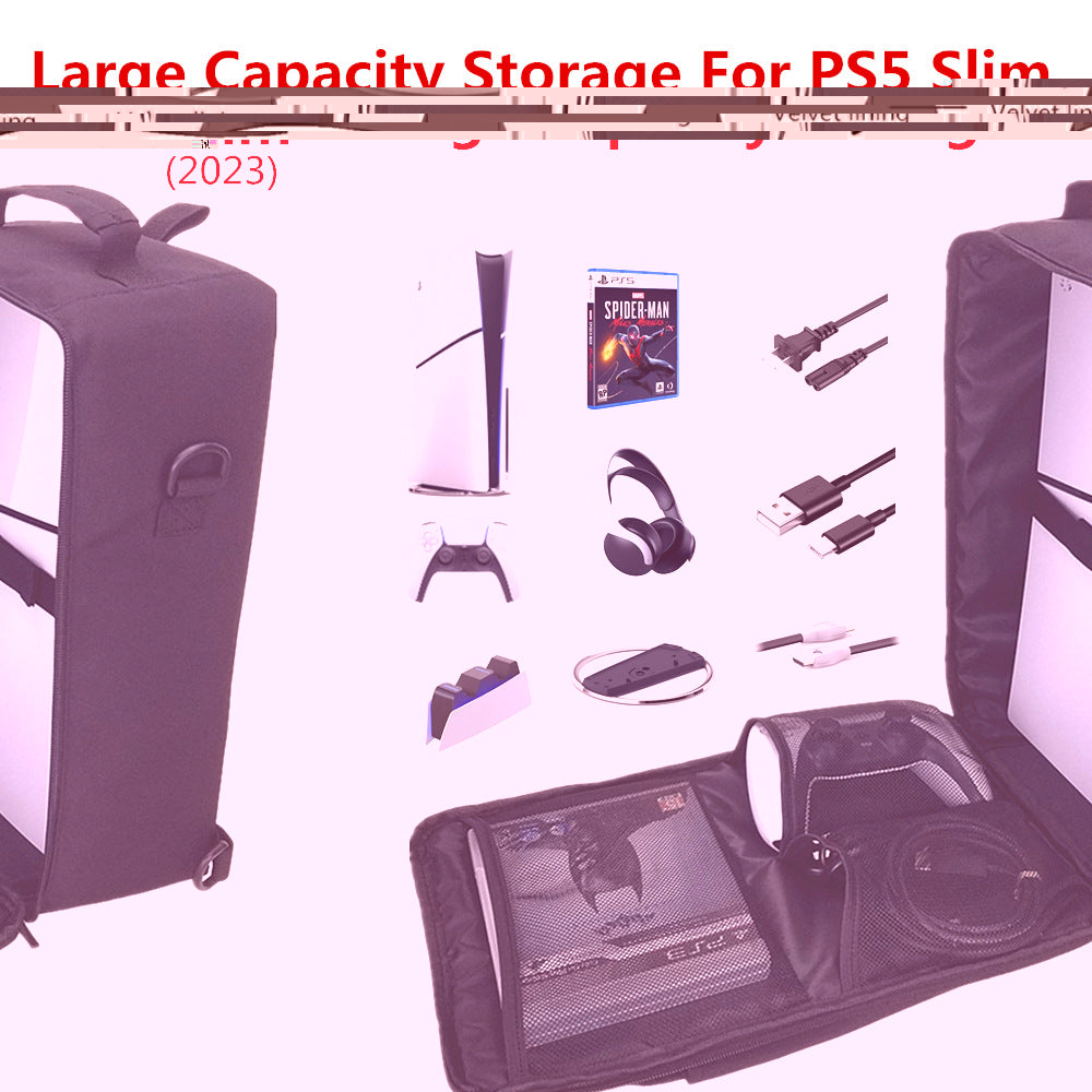 PS5 SLIM Host Storage Bag Suitable for Digital Version Optical Drive Version Bag PS5 SLIM Backpack
