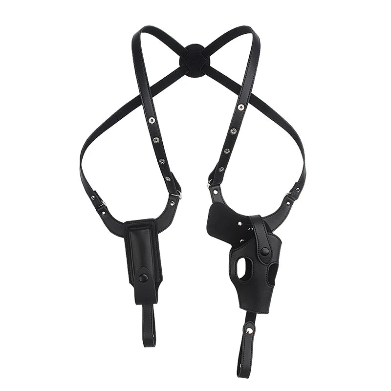 Tactical Concealed Gun Holster Military Leather Underarm Gun Shoulder Bag Hunting Hidden Holster