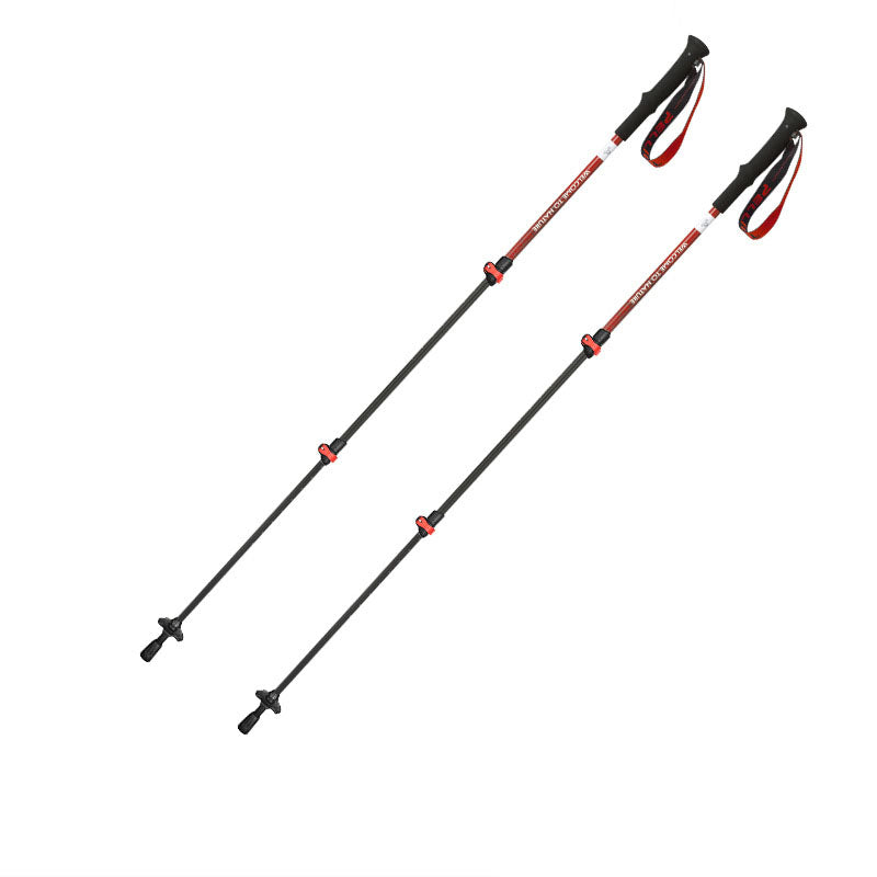 Climbing cane Outdoor telescopic cane Carbon fiber anti slip climbing and hiking folding cane
