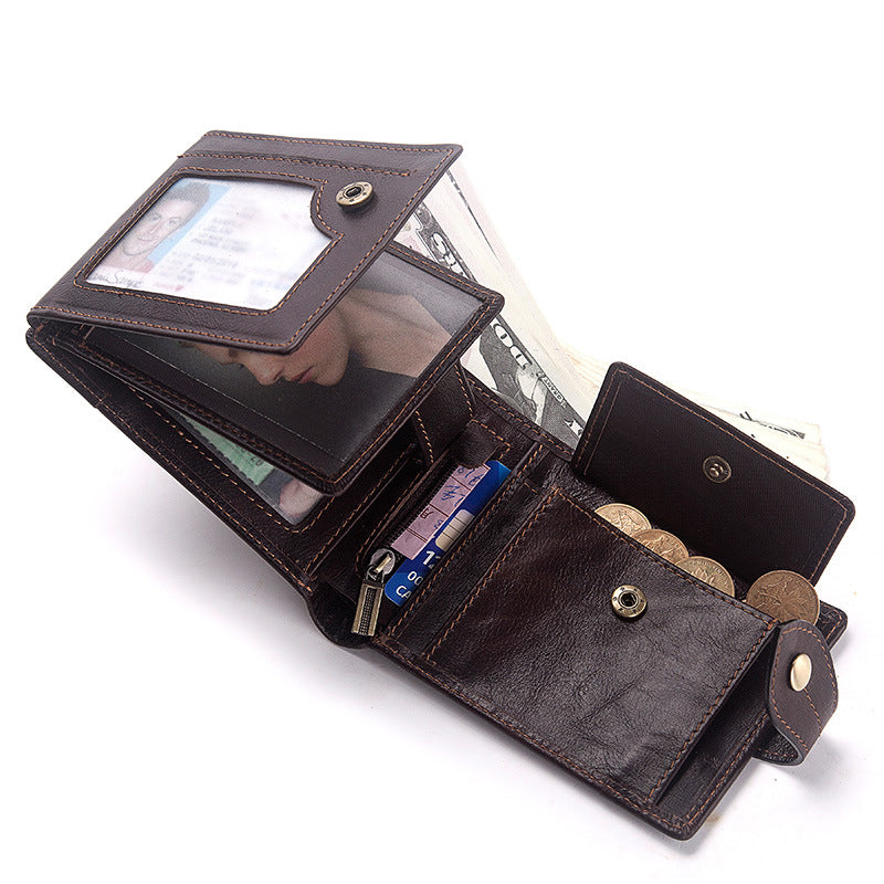 Men's Genuine Leather Wallet Multi-Card
