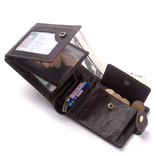 Men's Genuine Leather Wallet Multi-Card