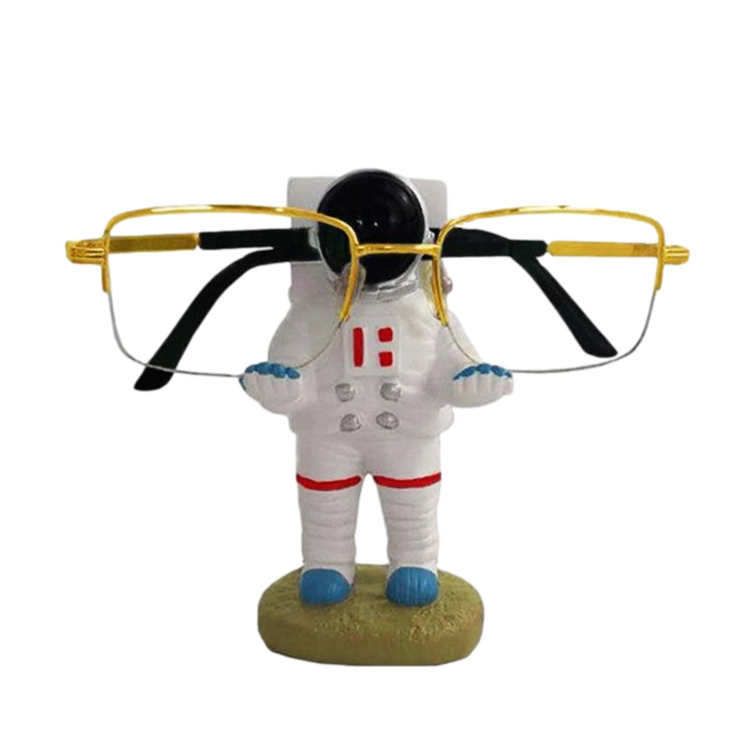 Glasses Frame Display Stand Flat Bottom Spaceman Bracket Holder Resin Crafts Decoration