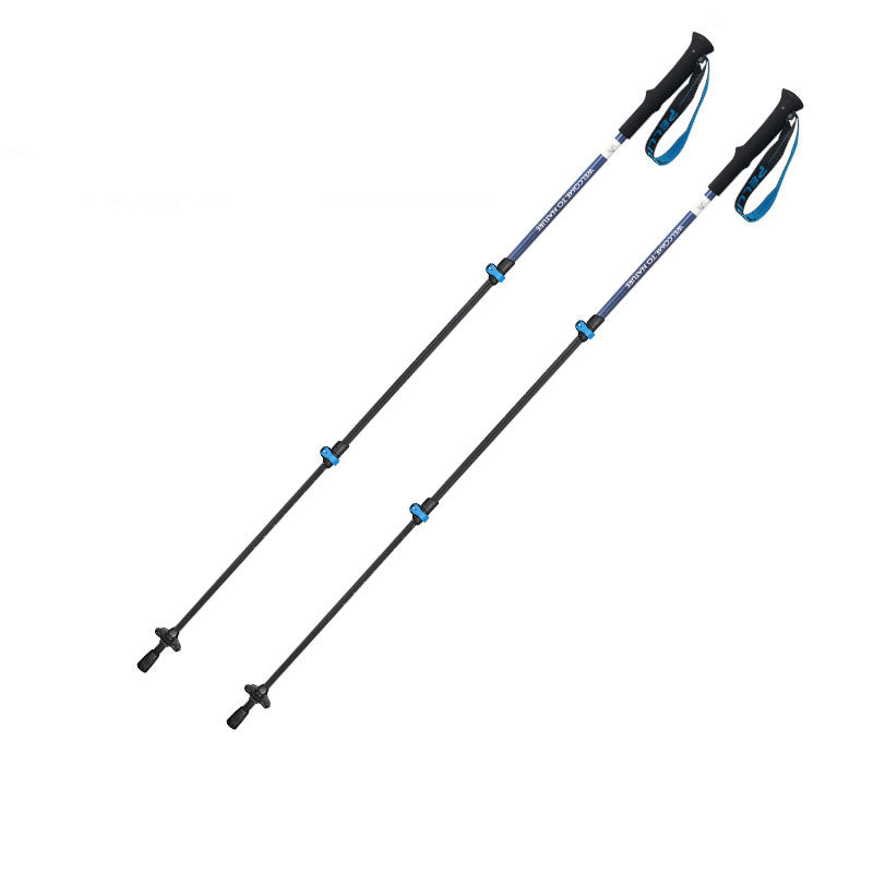 Climbing cane Outdoor telescopic cane Carbon fiber anti slip climbing and hiking folding cane