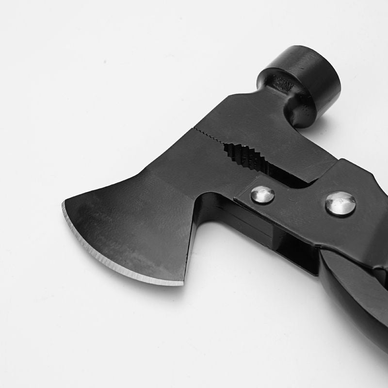 Outdoor camping multifunctional portable pliers hammer folding ground nail hammer vehicle lifesaving tool