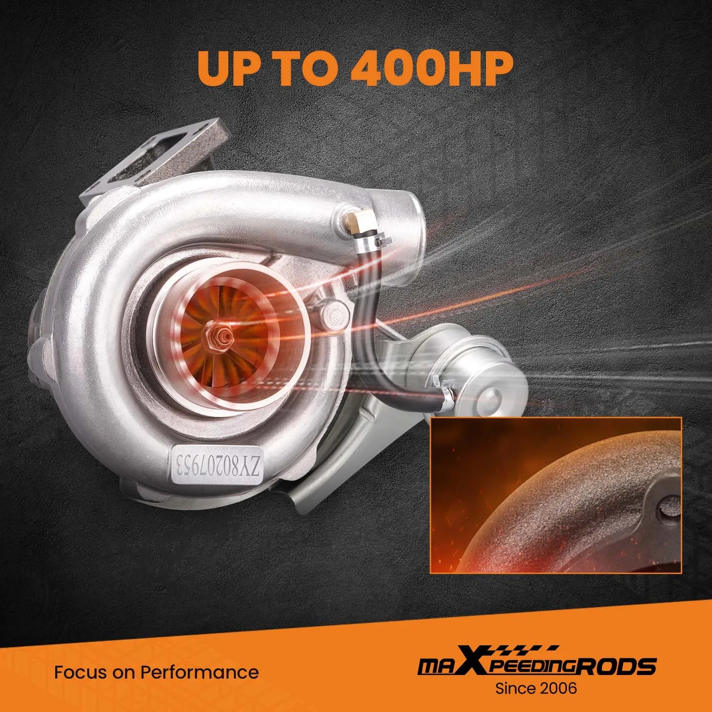 Universal Turbo T3 Flange A/R 0.63 V-band Turbocharger