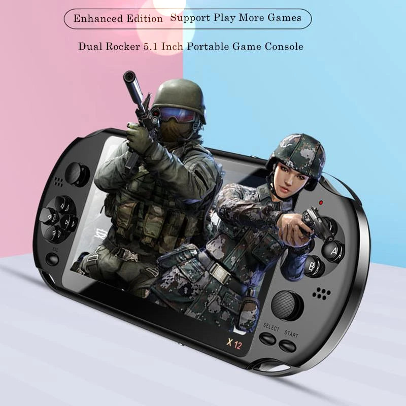 5.1 inch Handheld Portable Game Console Dual Joystick 8GB preloaded 1000 free games support TV Output