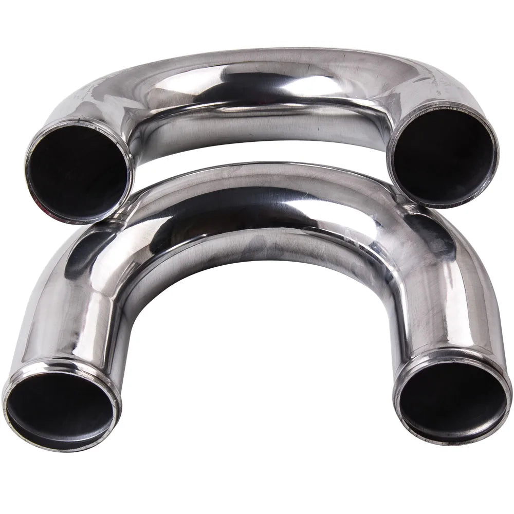 2.5 inch 64mm Universal Aluminum Intercooler Turbo Piping Kit+ Silicone+Clamp