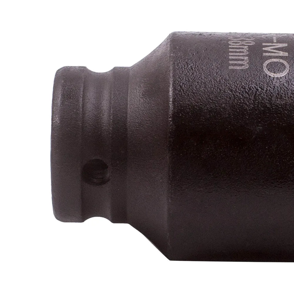 9X Deep Impact Socket Set 1/2" Drive Metric Axle Hub Nut Socket 29-32-38mm