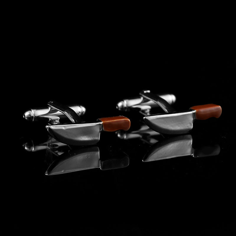 Titanium Steel Hollow Cufflink
