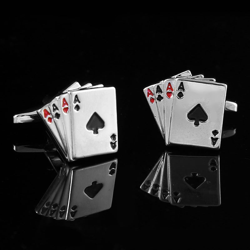 Titanium Steel Hollow Cufflink
