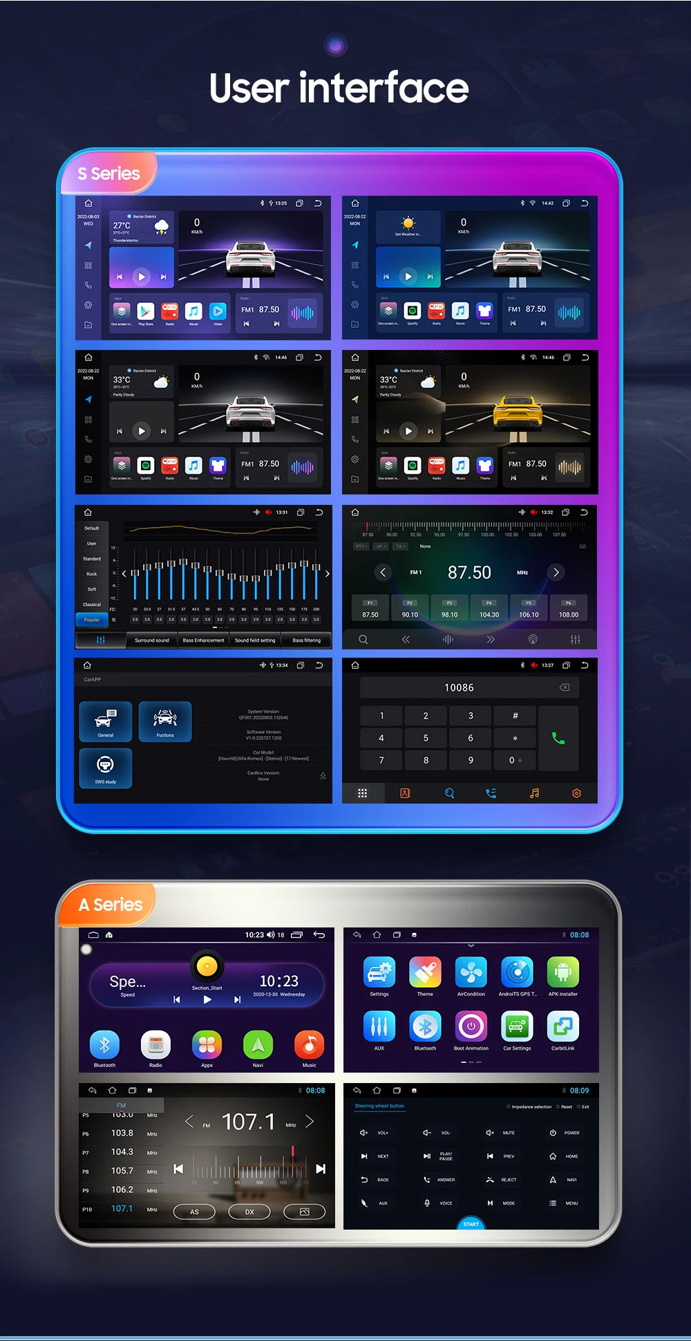 7''DSP System 2 Din Android 13 Auto Radio Car Multimedia Player For BMW E46 CarPlay 4G GPS 2din Autoradio