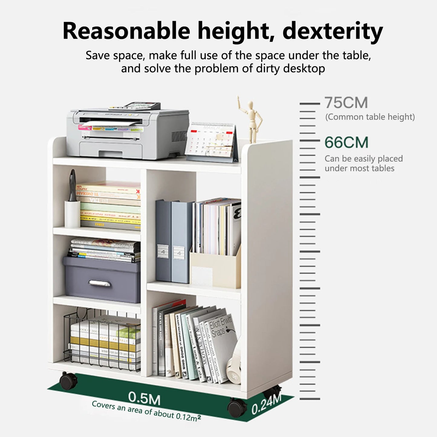 360 Degree Pulley Heightening Design File Cabinet Multi Compartments Open File Storage Shelf Living Room Storage Holder Lattice