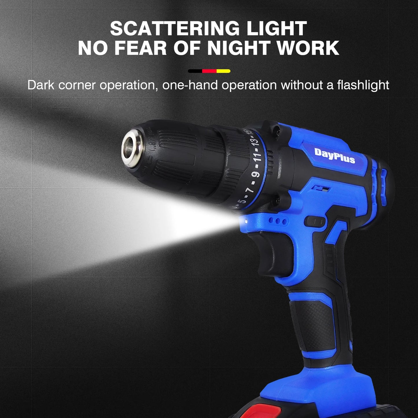 21V Cordless Power Drill,Handheld Screwdriver Drill Set with 25+1 Torque Setting,1.5AH Li-ion Battery&Fast Charger,2-Gear Drill