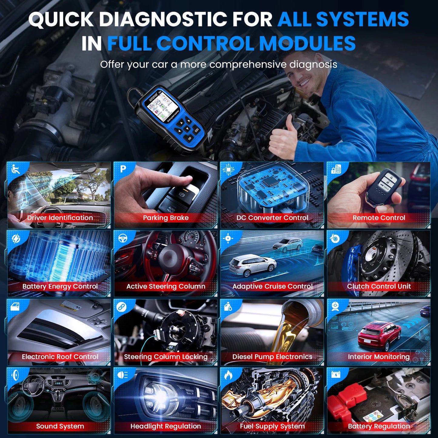 AUTOPHIX 5600 All System OBD2 Scanner Diagnostic EPB ABS Oil TPS Car Code Reader for VW/Audi Group TPMS Engine Battery Registration