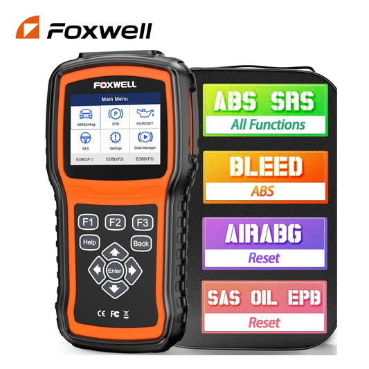 FOXWELL NT630 Plus OBD2 Scanner ABS SRS Code Reader Automotive OBD II Airbag Diagnostic ABS Brake Bleeding Diagnostic Scan Tool