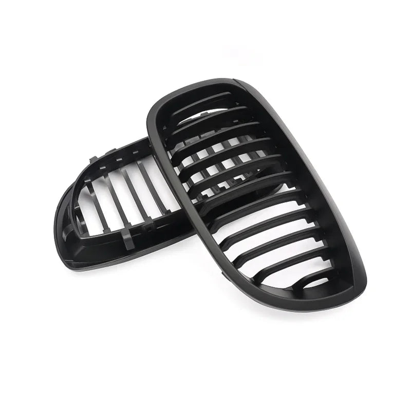 MagicKit Front Bumper Kidney Grills Fit for BMW 3-Series E46 2002-2005 Facelift Grille Gloss Black