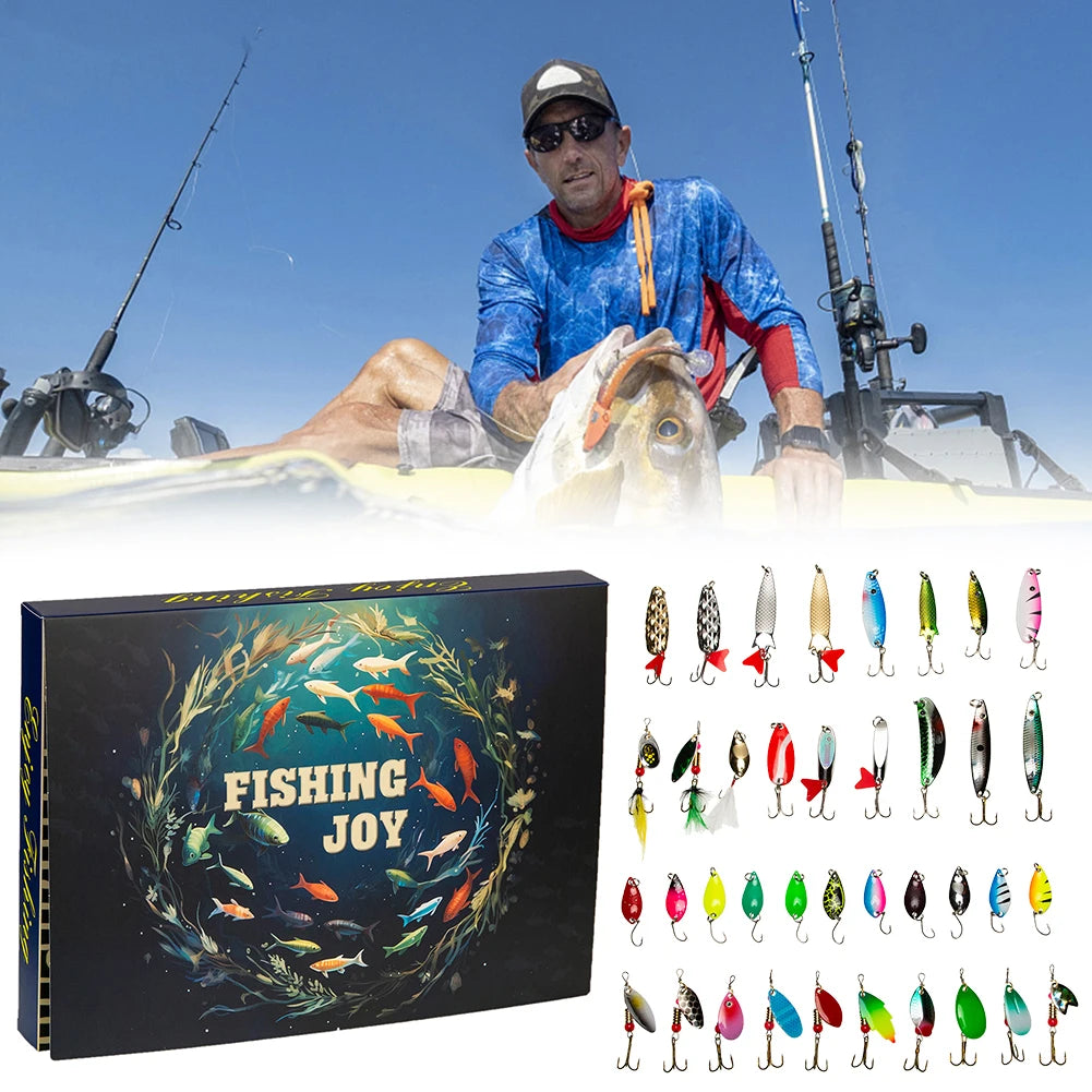 30pcs Fishing Lures Mixed Color Baits Trout Fishing Baits with Hook Swimbait Fishing Gifts for Men