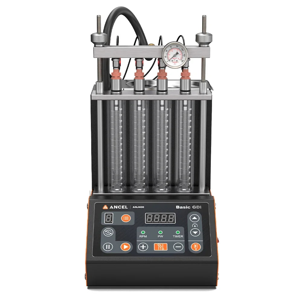 ANCEL ANJ400 GDI Fuel Injector Tester for Car Mortocycle Injector Cleaner Ultrasonic Cleaning Leack Test Diagnostic Tool