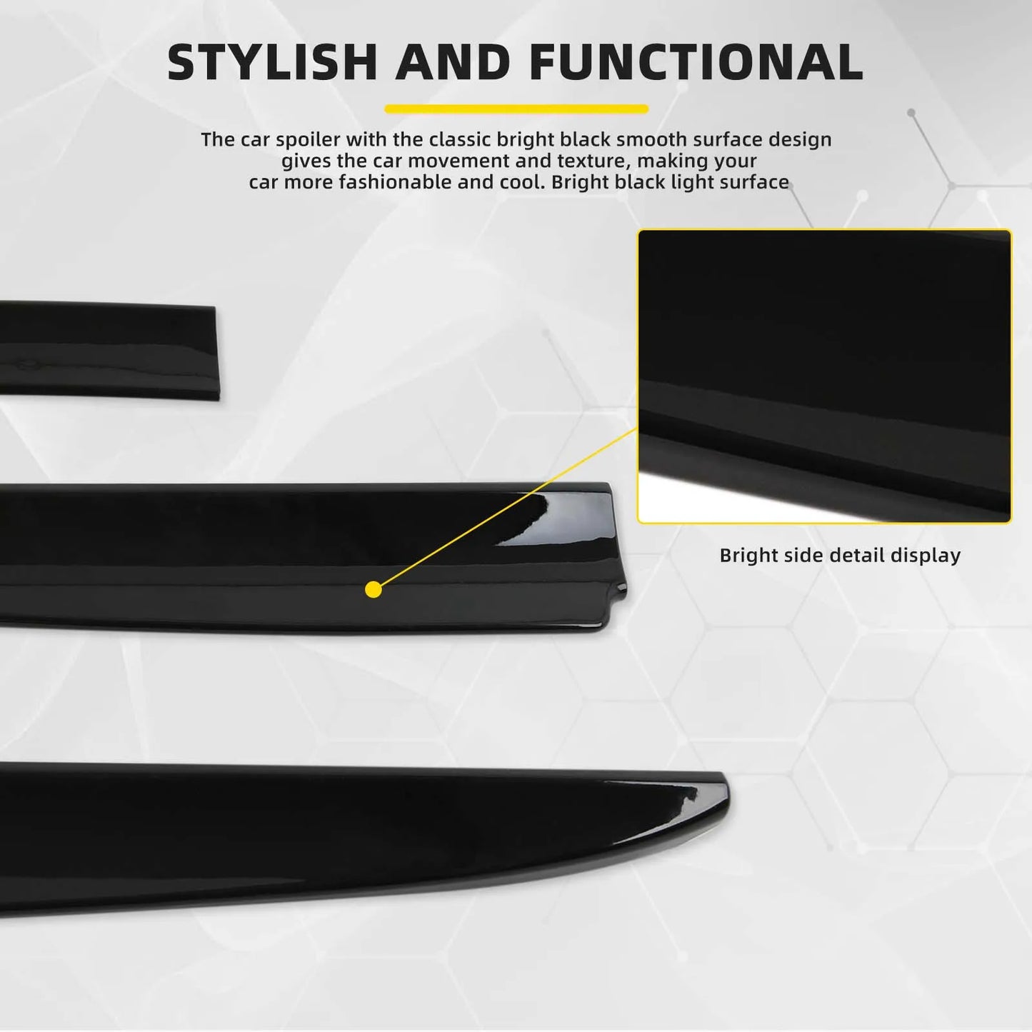 Universal Car Spoiler Roof Rear Tail Wing Trunk DIY Refit Decoration Auto Racing