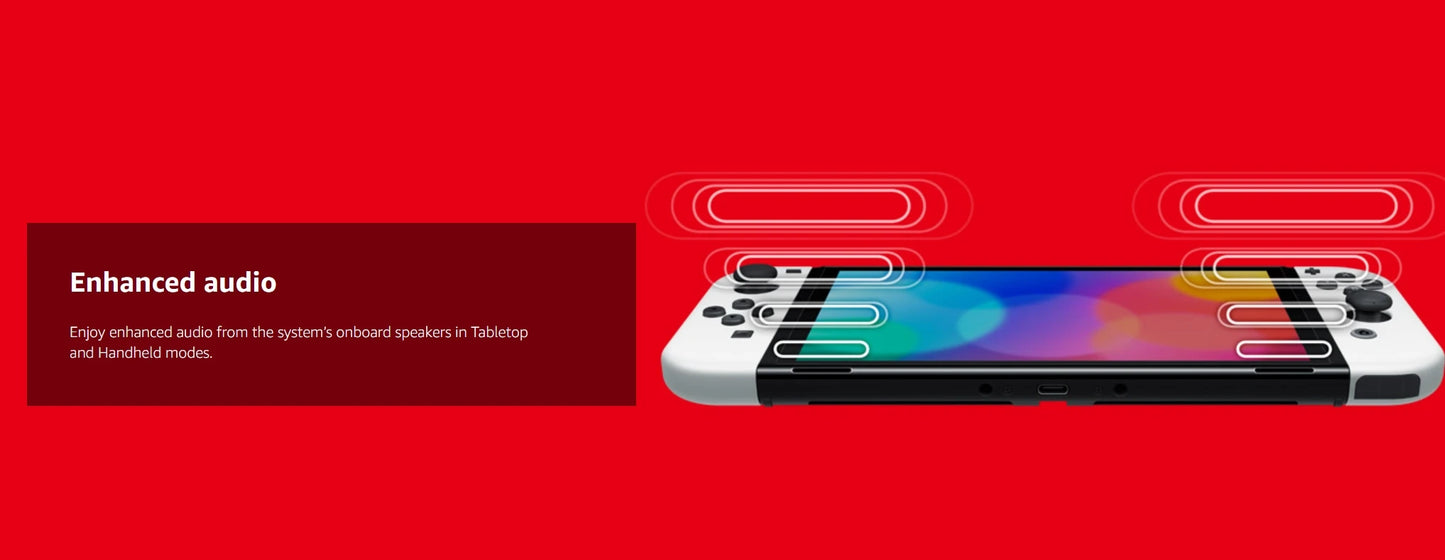 Nintendo Switch (OLED model) with White Joy-Con