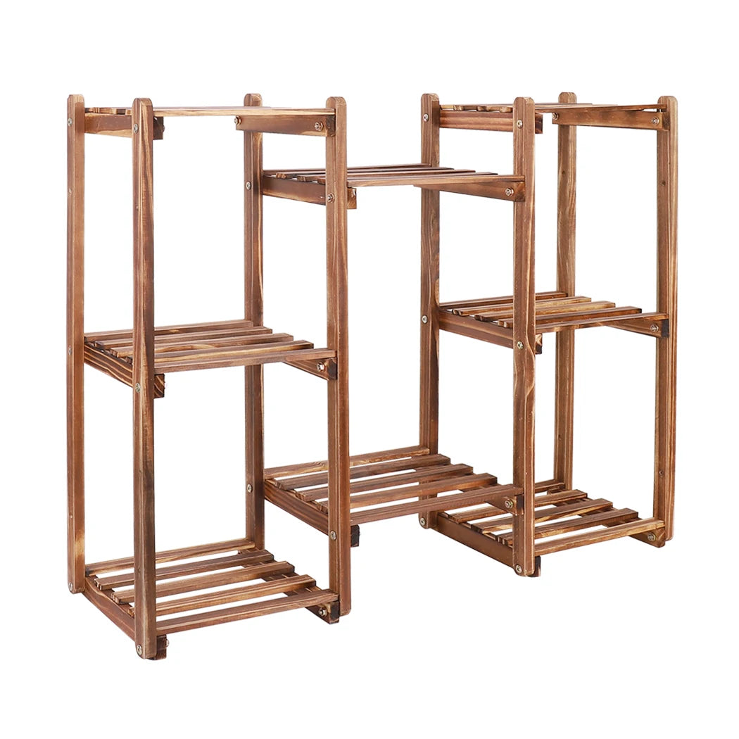 8 Tiers Garden Patio Plant Stand Flower Rack Shelf Indoor Outdoor