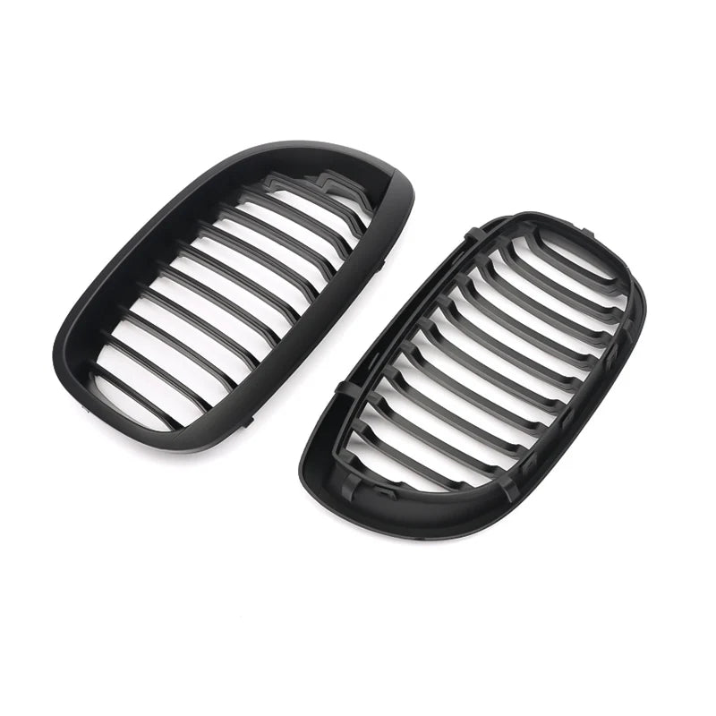 MagicKit Front Bumper Kidney Grills Fit for BMW 3-Series E46 2002-2005 Facelift Grille Gloss Black