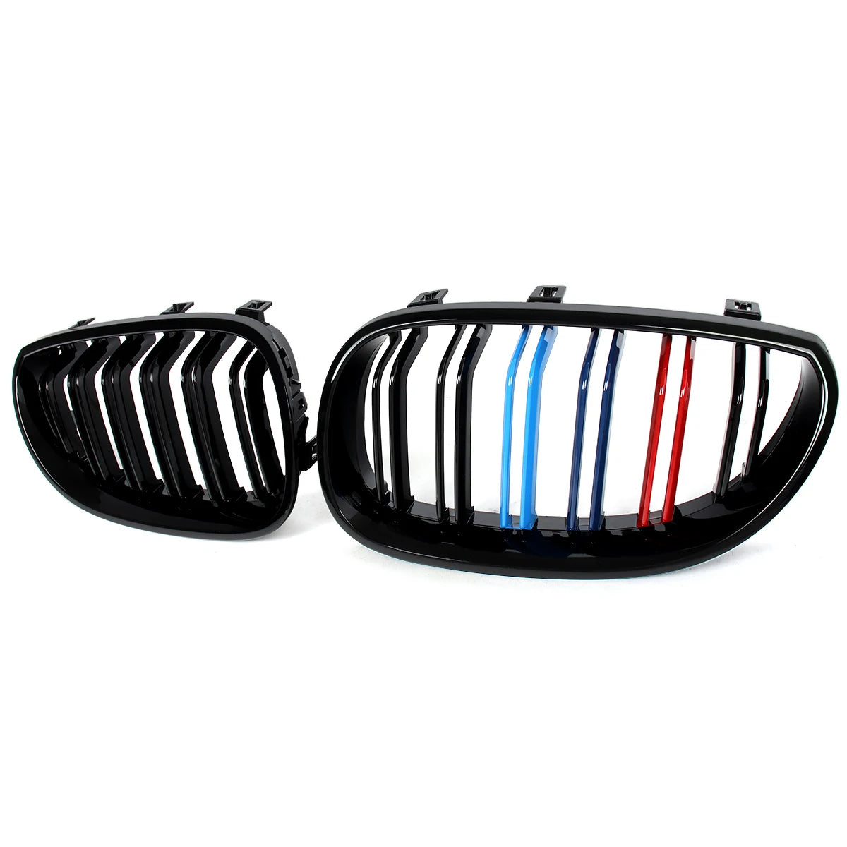MAGICKIT Gloss Black M Color Front Kidney Grille Grill For 2003-10 BMW E60 E61 525i 535i