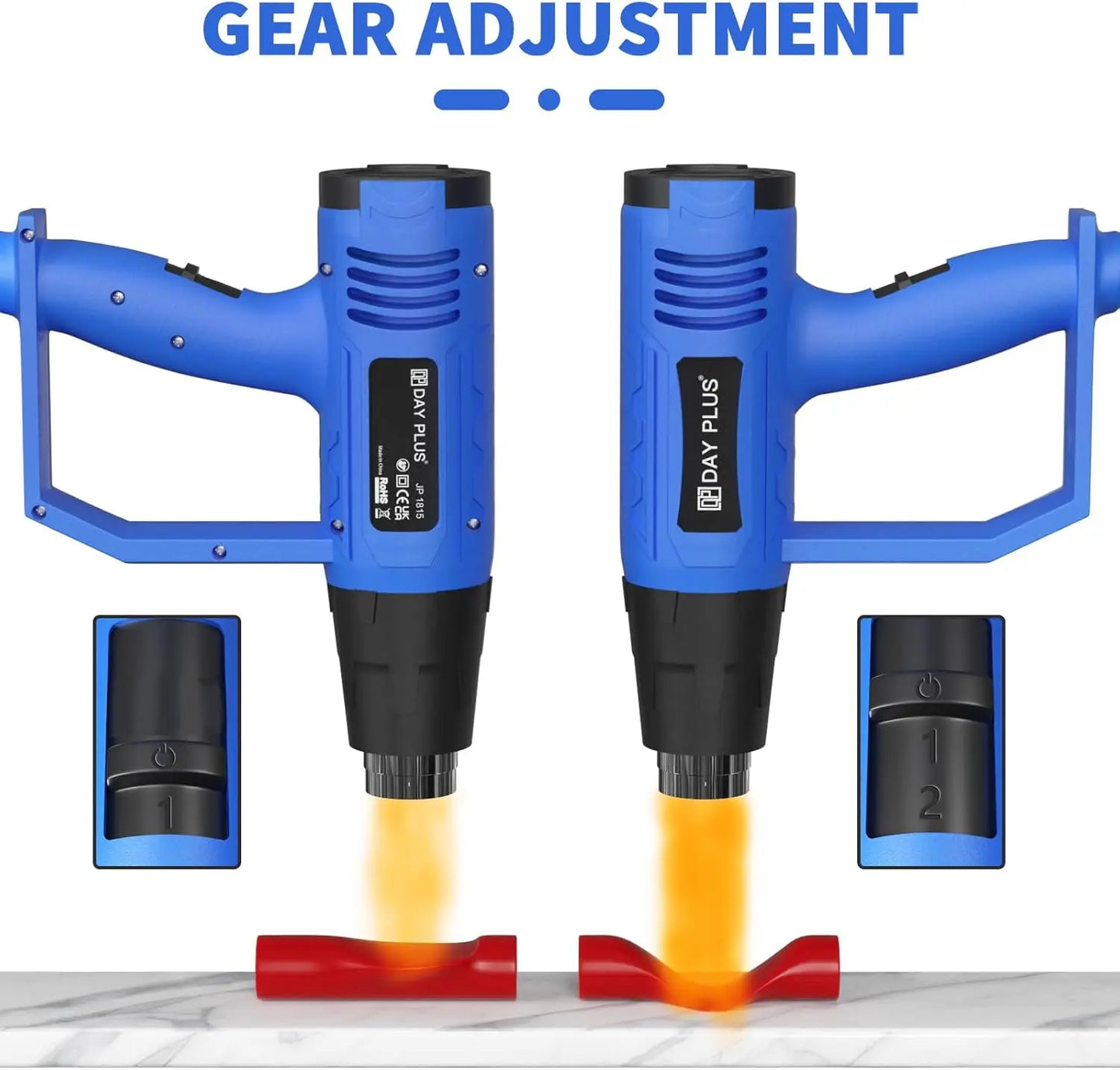 Heat Gun,2000W Various Temperature Control 140℉ to 1112℉Heavy Duty Hot Air Gun