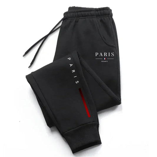 Paris Printed Sweatpants for Men High Grade Male Home Outdoor Casual Sports Jogger Pants Urban Fashion Trousers