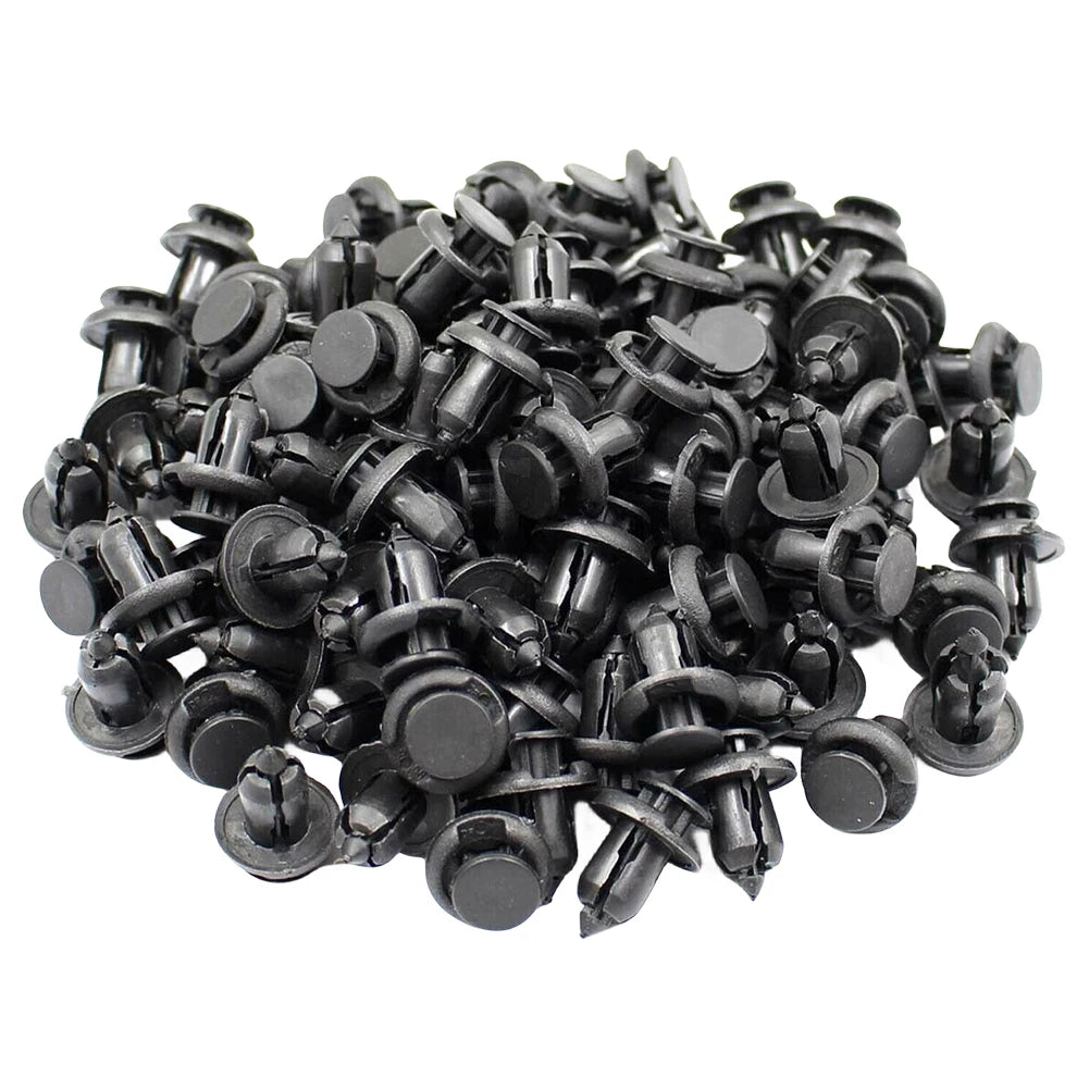 Car Rivet Fastener 10mm Bumper Clip Retainer Screw Black Door Panel Fender Liner Retainer Clip Plastic Auto Bumper Fender Buckle