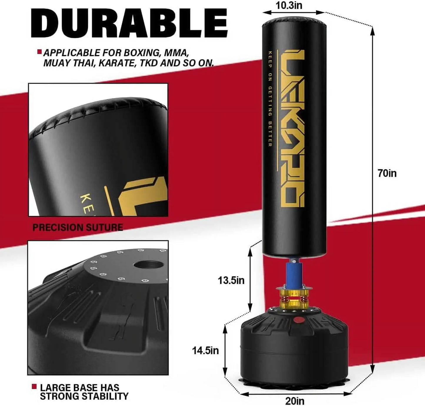 Standing boxing post, punching bag with gloves, home fighting training sandbag, boxing bag with suction cup, gift for men