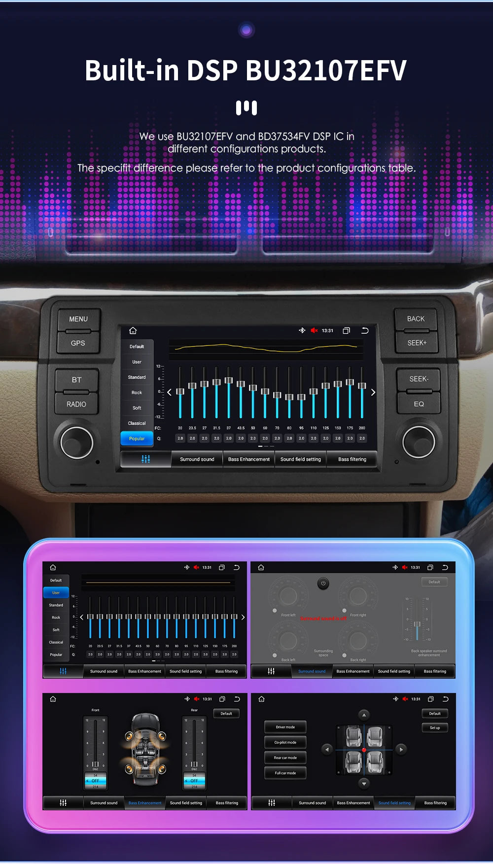 7''DSP System 2 Din Android 13 Auto Radio Car Multimedia Player For BMW E46 CarPlay 4G GPS 2din Autoradio