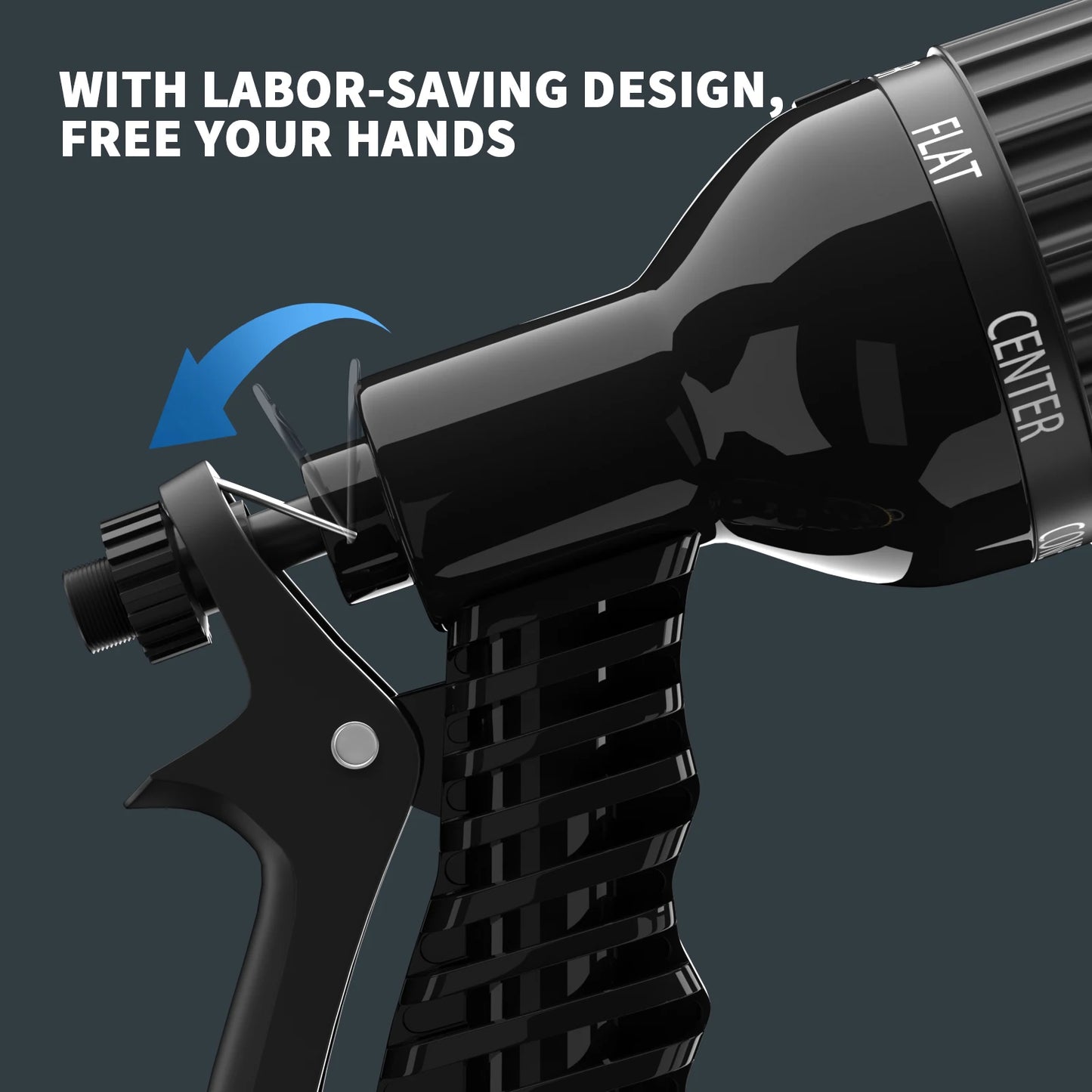 Expandable Garden Hose Water Gun 7 Spray Modes Leak-Proof Kink-Free Lightweight Magic Hose for Watering Washing Cleaning