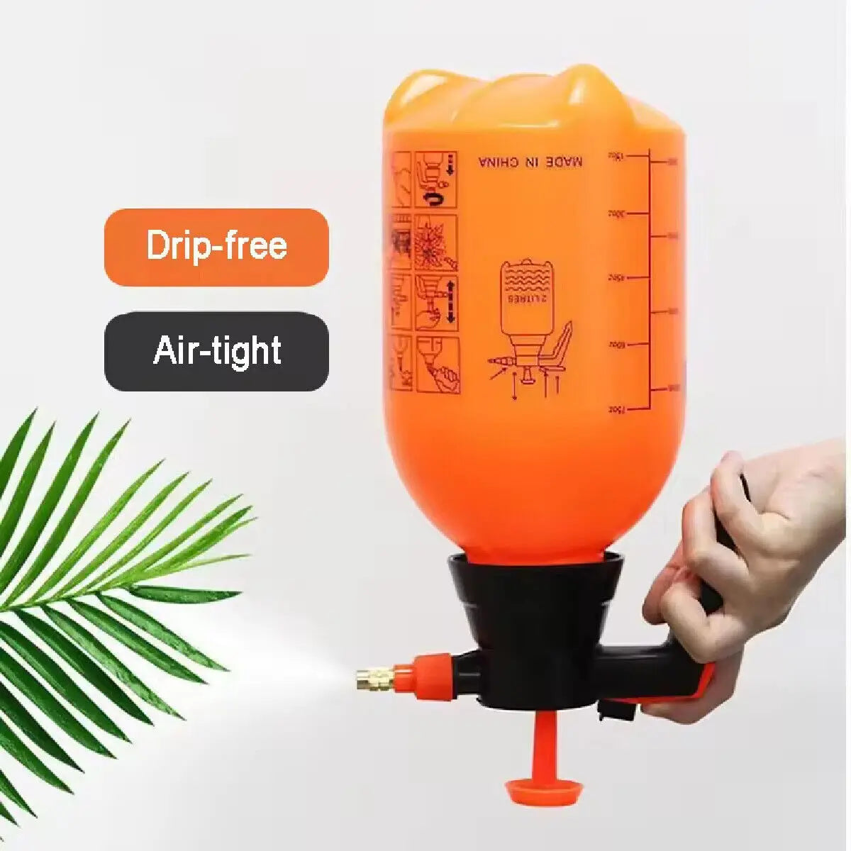 2L Garden Hand Pump Sprayer Portable Garden Sprayer Disinfection Spray Bottle Plants Sprinkler Car Wash Spray Watering Can