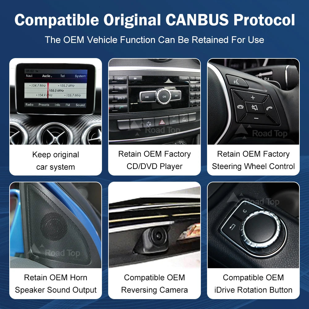 Android 13 Touch Screen for Mercedes Benz A B CLA GLA  W176 X117 X156 W463 W246 2013-2015 GPS Carplay Android Auto Car Radio