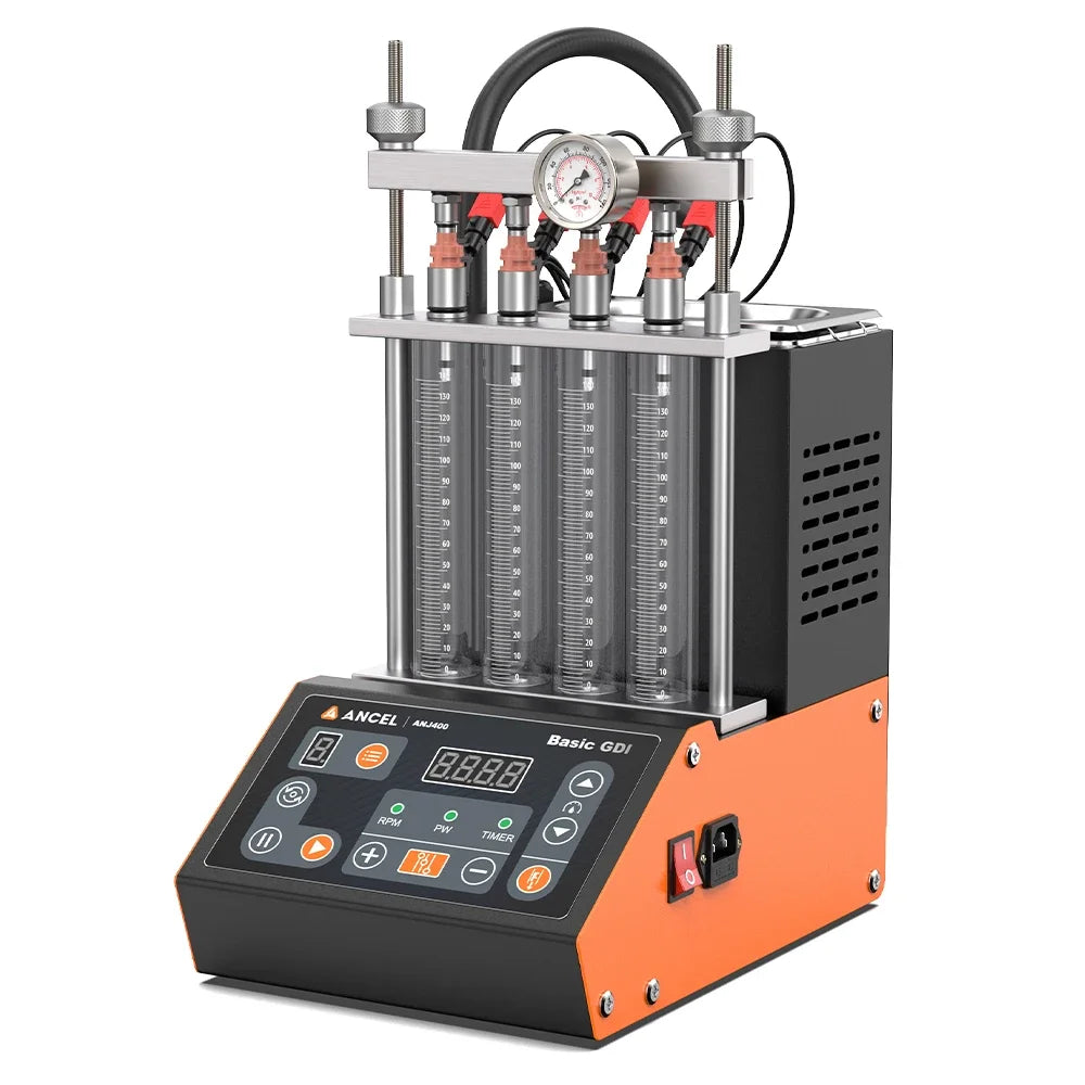 ANCEL ANJ400 GDI Fuel Injector Tester for Car Mortocycle Injector Cleaner Ultrasonic Cleaning Leack Test Diagnostic Tool