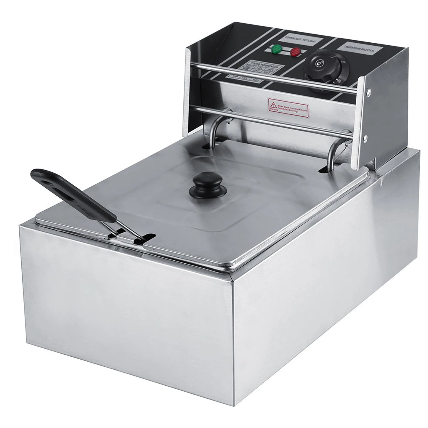 6L Stainless Steel Electric  Fryer with Basket for Commercial &amp Home Use Electric Fryer  Fryer Stainless Steel Fryer