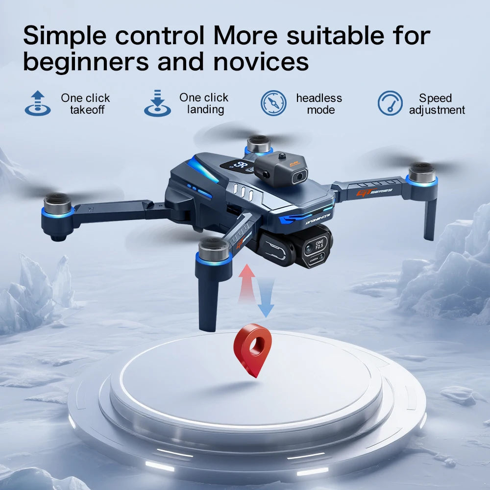 GT8 Drone GPS 8K Professional HD 360° Dual Cameras 5G WIFI Brushless Motors Obstacle Avoidance Foldable Quadcopter