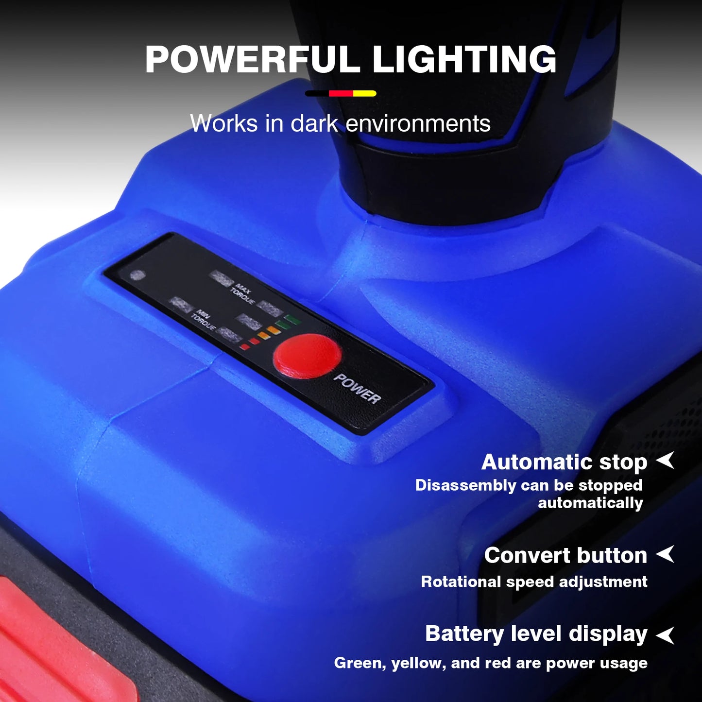 DayPlus Brushless Reciprocating Saw 21V Electric Cordless Reciprocating Saw for Cutting Wood and metal With Battery & 4 Saw Blades