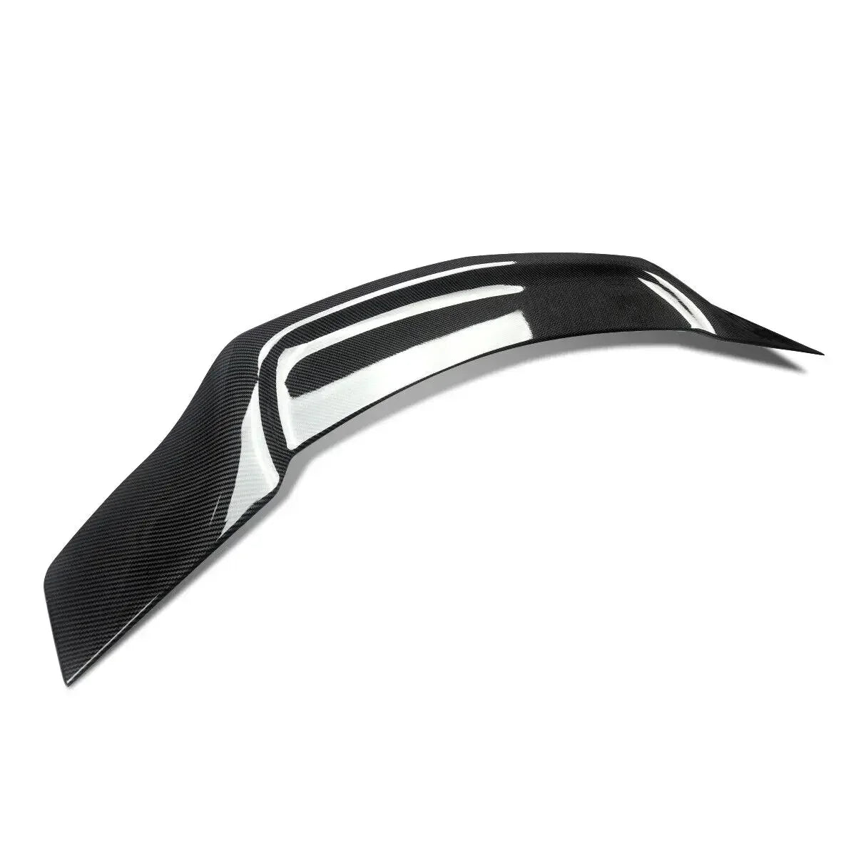 For Mercedes Benz W204 2008-2014 Carbon Fiber Look Rear Trunk Spoiler R Style