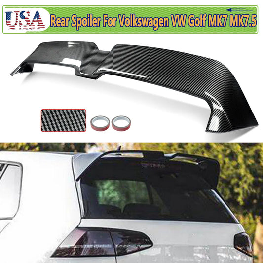 ROOF SPOILER OETTINGER STYLE FOR VW GOLF MK7 MK7.5 CARBON COLOR REAR ROOF SPOILER