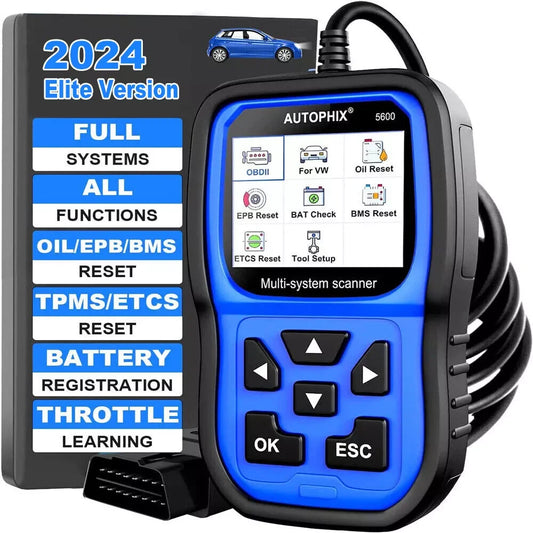 AUTOPHIX 5600 All System OBD2 Scanner Diagnostic EPB ABS Oil TPS Car Code Reader for VW/Audi Group TPMS Engine Battery Registration