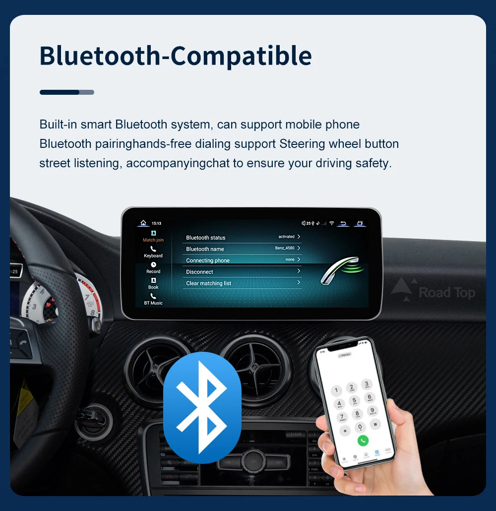 Android 13 Touch Screen for Mercedes Benz A B CLA GLA  W176 X117 X156 W463 W246 2013-2015 GPS Carplay Android Auto Car Radio