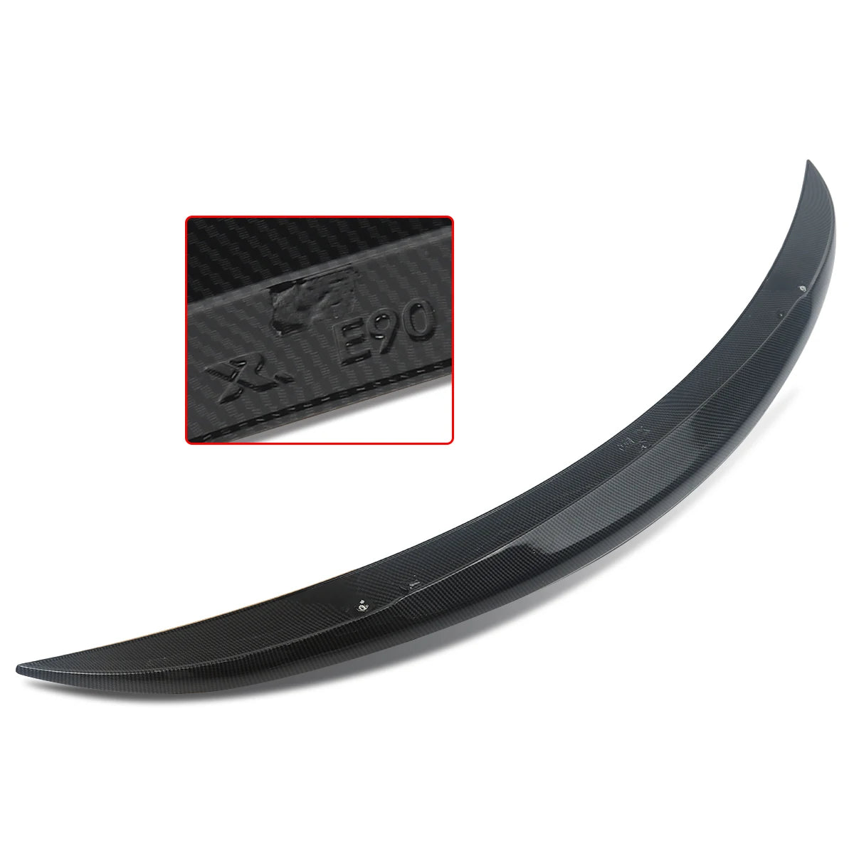 MP Style Carbon Fiber Style Spoiler for BMW 3 Series E90 Rear Trunk Bumper Lip Refit Wing Tail M3 Accessories 2005-2011