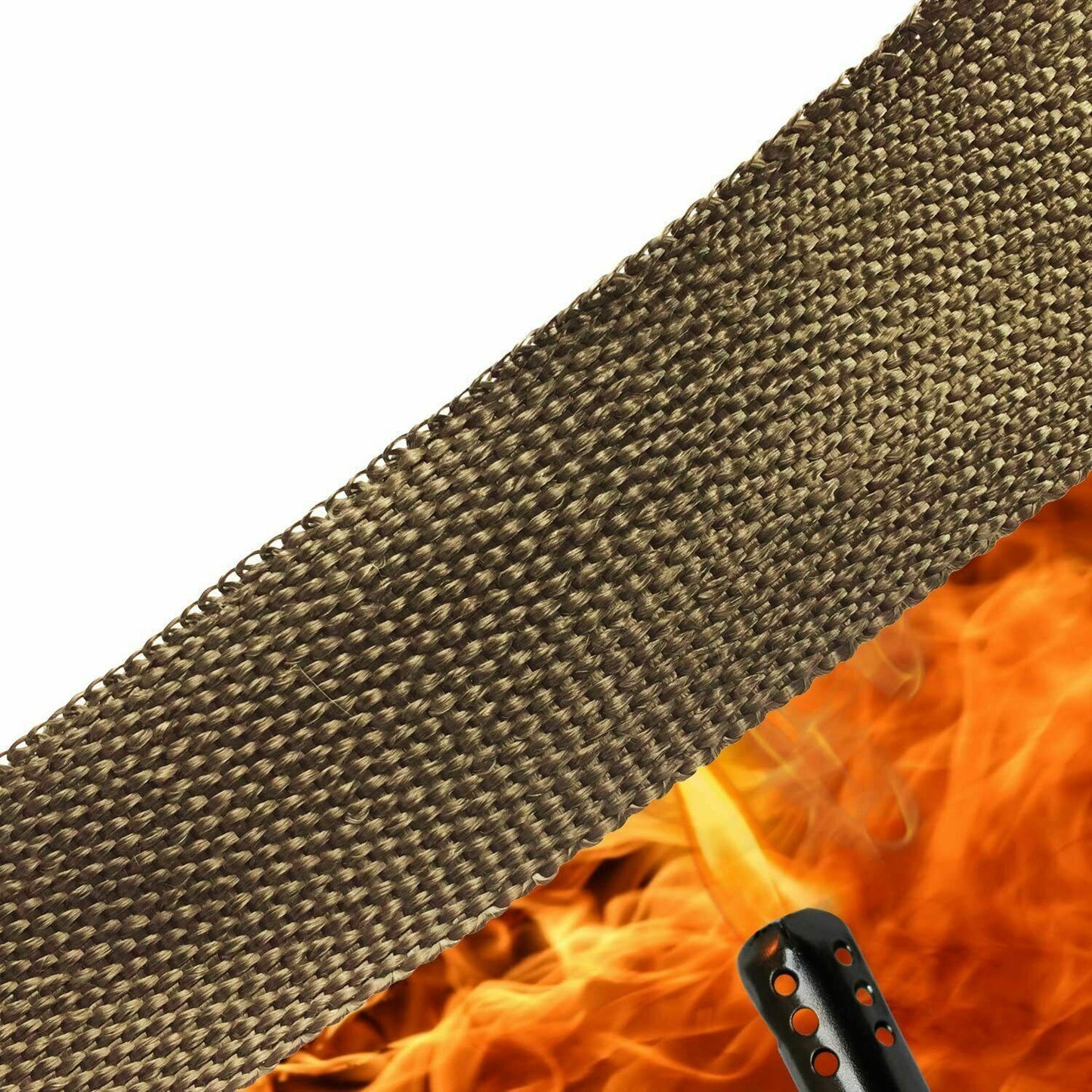 10M Titanium Gold Heat Wrap Tape Exhaust Insulating Downpipe Manifold 10 Ties