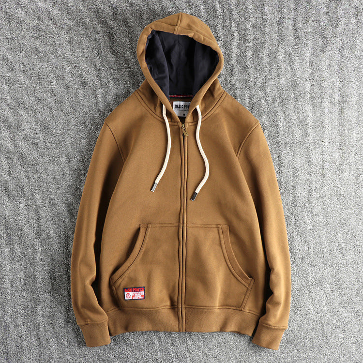 Cardigan Sweater Men's All-match Casual Solid Color Hoodie Fashion