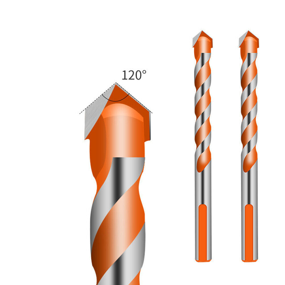 7x Masonry Drill Bit Set Extra Tough Carbide Drill Bits For Stone Concrete Brick