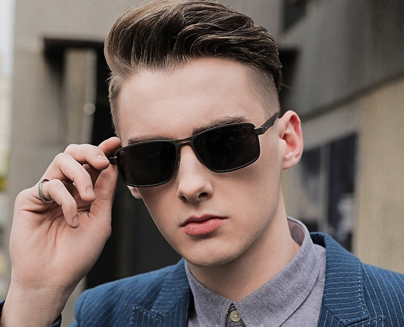 Retro Square Frame Men's Sunglasses