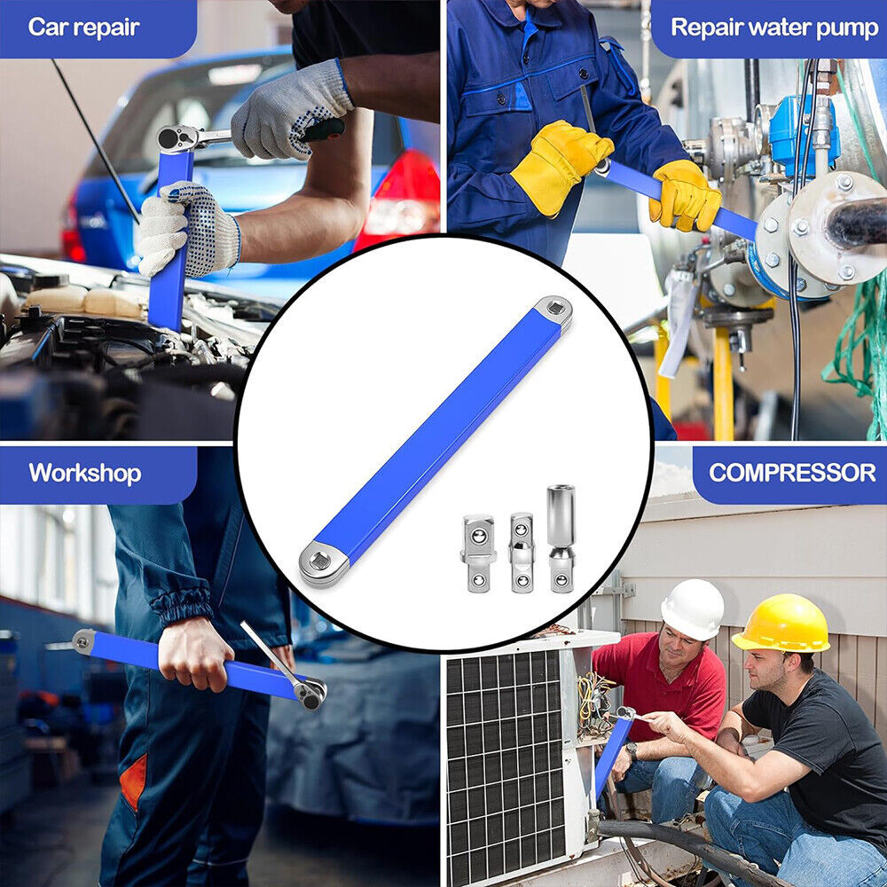 Offset Extension Wrench Ratchet Spanner Wrench Extender Adapters Multifunction