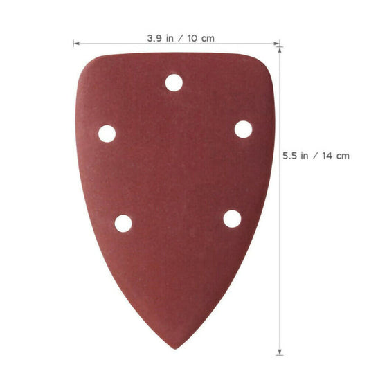 40 X Sanding Sheets Hook And Loop Mouse Sanding Pads Sander Paper Triangle Discs